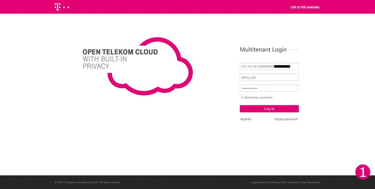 Login as API user