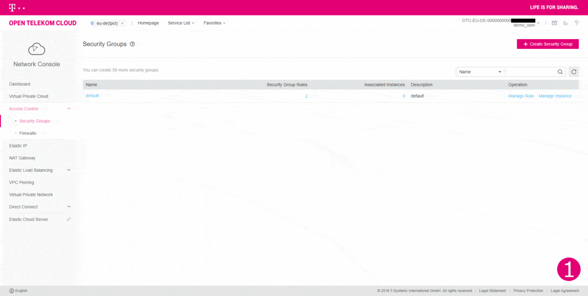 Create Security Group